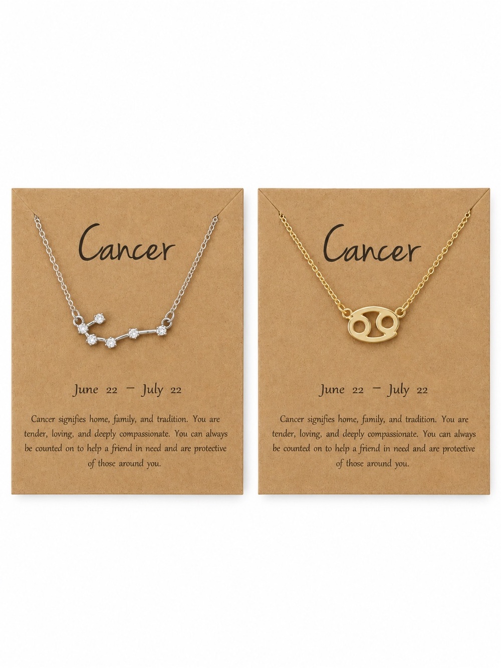 TWO Cancer Necklaces